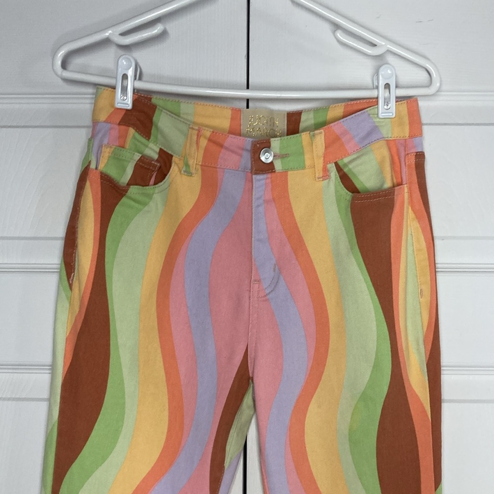 Judith March Multi-Color Flared Leg Jeans - Picture 3 of 6
